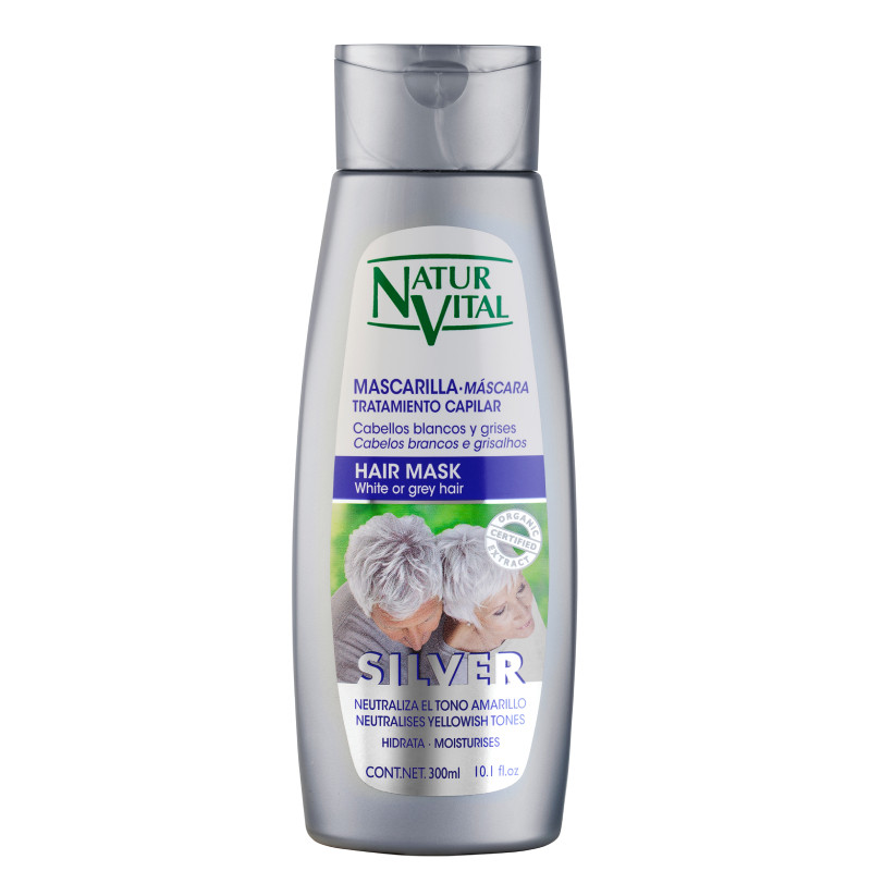NaturVital去黄洗发水西班牙NV灰色紫色移黄