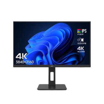 AOC27英寸4K高清U27P10液晶IPS办公台式电脑显示器2K设计32屏幕