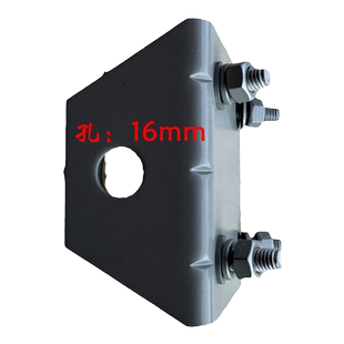 UV双段车载天线阳台水管管状夹边卡边短波天线通用行李架阳台夹边越野车前杠保险杠车载天线支架阳台水管行李