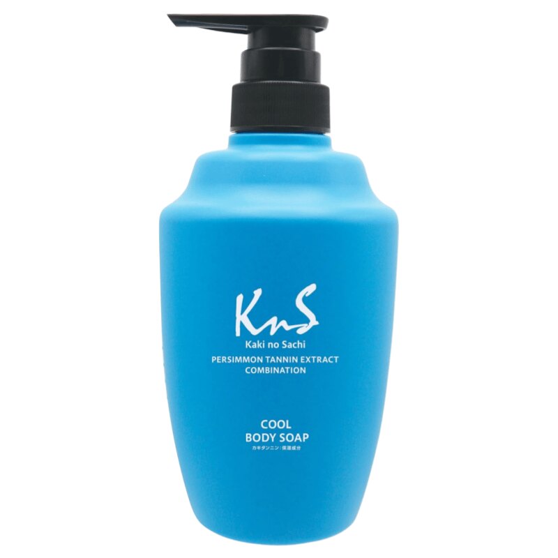 日本代购KnS柿之幸沐浴露清凉控油除汗臭老年味清爽持久留香450ml