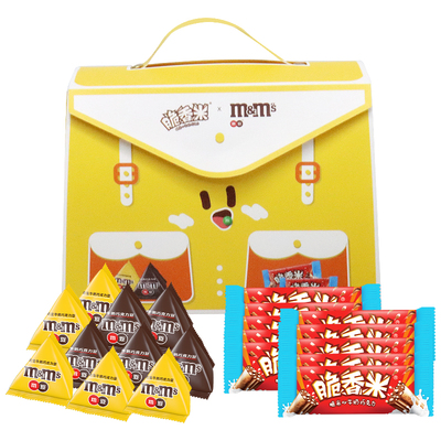 德芙巧克力mm豆脆香米牛奶巧克力童趣书包儿童零食新年糖果礼物