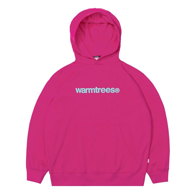WARMTREES升级版小写logo绣花连帽卫衣休闲情侣装外套