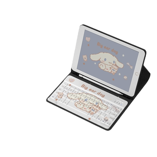 ipad2021款键盘便携保护套带笔槽玉桂狗pro11寸一体式air5静音4第九代平板9无线蓝牙10.2鼠标套装苹果8保护壳