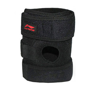 李宁LINING 加压透气弹性支撑开放式运动护膝 AQAH214-1