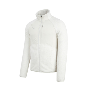 HOKA男款冬季简约户外保暖柔软舒适轻盈抓绒衣外套新款