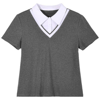 假两件短袖T恤2026新款夏季女装