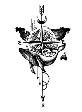 纹身怪兽星辰草本防水持久花臂