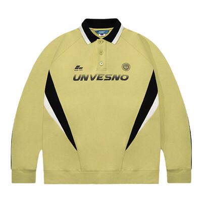 拼接POLO卫衣UNVESNO加绒
