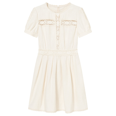 Goodland美地女装法式浪漫镂空连衣裙2026春季新款LC36105100