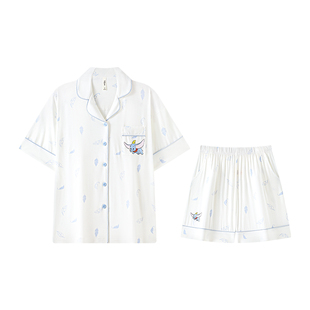 宫蝶【凉感型】迪士尼小飞象少女睡衣莫代尔棉可外穿短袖家居服夏