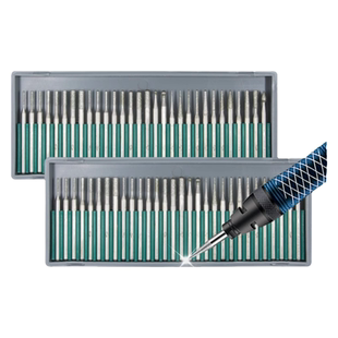 一品合金打磨头3mm柄套装磨棒玉石玛瑙雕刻电镀金刚石磨头磨针