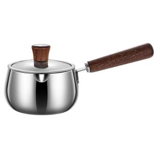 LXBF进口316不锈钢小奶锅迷你热奶早餐汤锅婴儿宝宝专用辅食锅