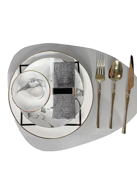 奇诺现代欧式样板间餐厅摆件套装