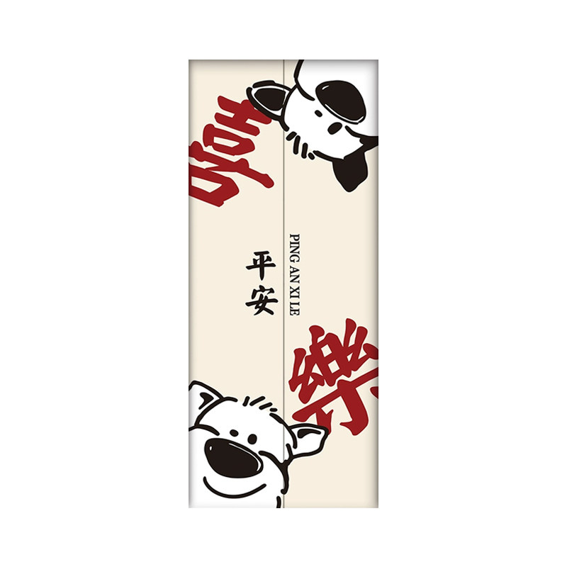 电梯门贴纸高级感卡通装饰整张