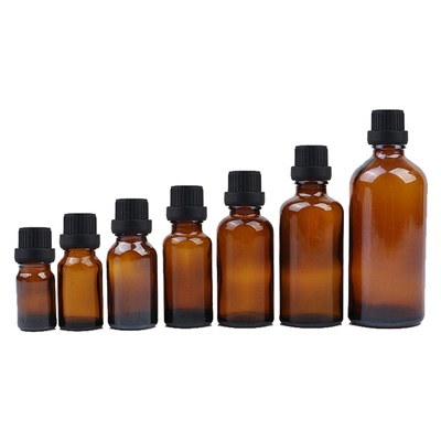 棕茶色精油瓶化妆品分装玻璃空瓶