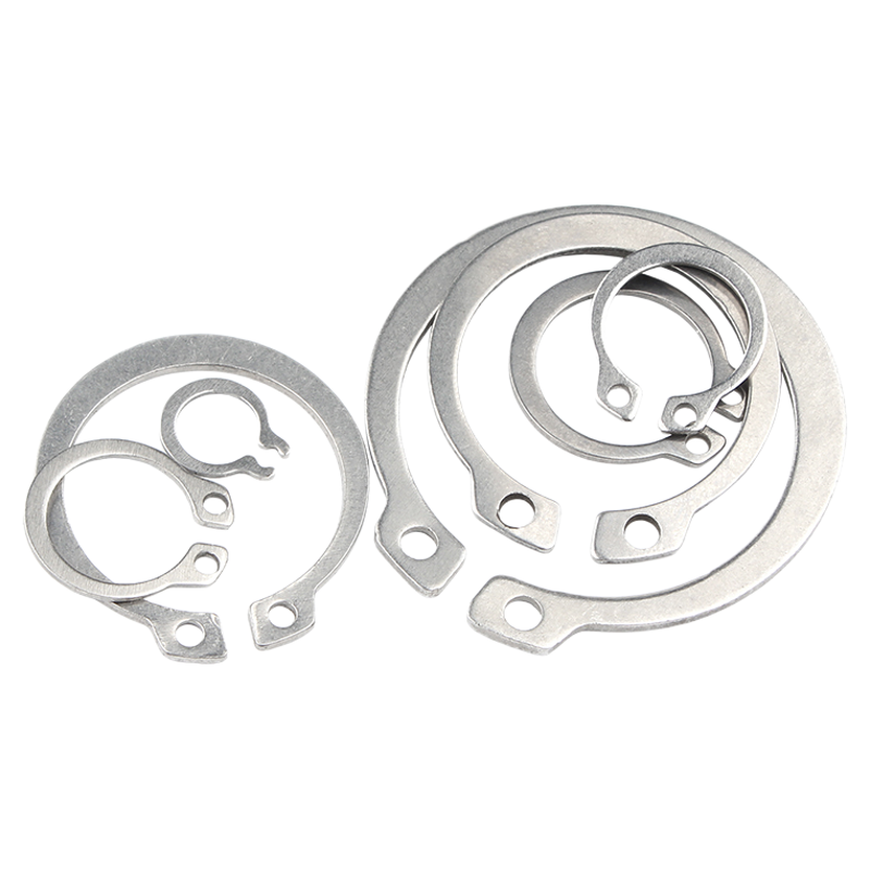 304不锈钢轴用挡圈轴卡轴承轴用弹性卡簧C型卡环C形外卡轴国标