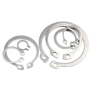 304不锈钢轴用挡圈轴卡轴承轴用弹性卡簧C型卡环C形外卡轴国标