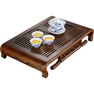 金灶KW-50鸡翅木茶盘小型茶托盘家用干泡台小茶台沥水盘泡茶专用