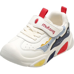 牧童男童运动鞋秋冬小鳄鱼卡通宝宝鞋子轻便减震女童闪灯鞋幼儿鞋