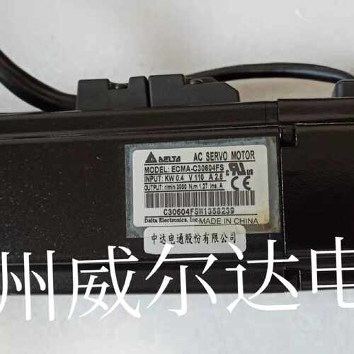议价台达AB伺服电机 刹车抱闸 ECMA-C30604FS 400W九成新 质保三