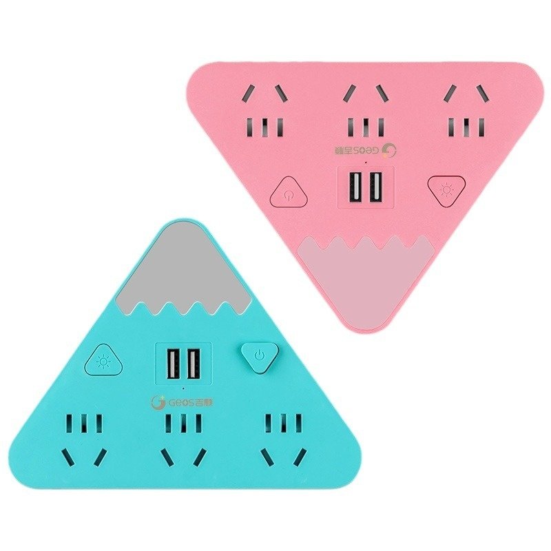 厂家供应转换插座一转带多插插创意排转换小夜灯usb插排多功能