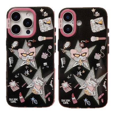 闪亮登场猫咪闪粉手机壳