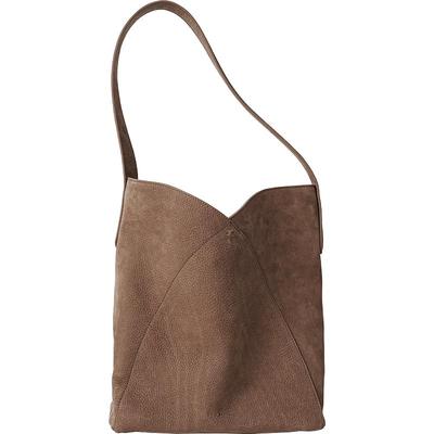 DREABASAA花瓣磨砂皮水桶包中号