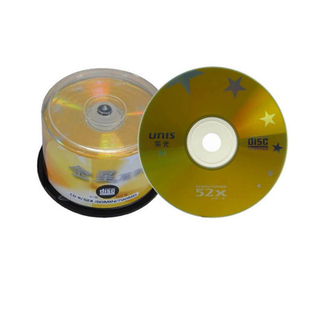 紫光(UNIS)CD-R空白光盘/刻录盘 天海卡通 金星系列 52速700M