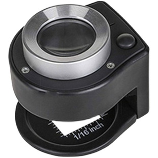 可调焦60倍放大镜鸽子眼专用10印刷珠宝烟酒鉴定布料带灯高清刻度