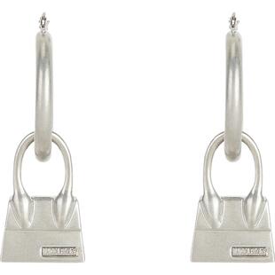 【折扣】Jacquemus 女士银色金属手提包耳环