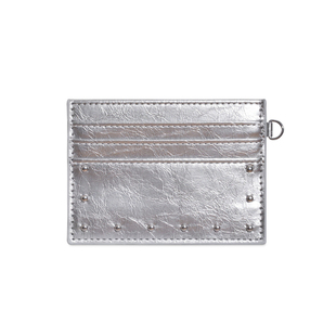 小众高颜值铆钉裂纹一片式超薄卡包女多卡位高级感简约精致卡片套