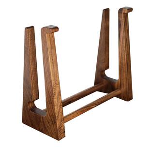 战蛛 胡桃木iMac配件苹macbook坚立式支架妙控键盘底座增高收纳托