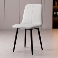 The dining chairs are modern and simple Nordic light luxury ironwork backrest chairs, negotiation desks and chairs, and casual dining tables and chairs thumbnail 4