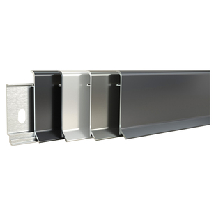 踢脚线铝合金圆弧形新型家用黑色可弯曲卡扣脚线不锈钢金属地脚线