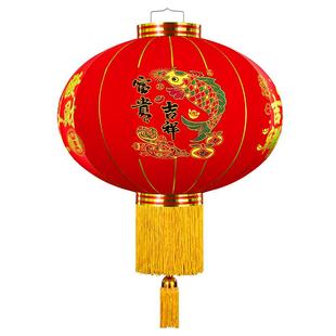 大红灯笼2025新款大门口一对过年装挂饰春节植绒挂件新年蛇年户外