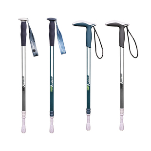 开拓者2025新款铝合金手杖 新型弹扣登山杖 老人装备扶手轻便手杖