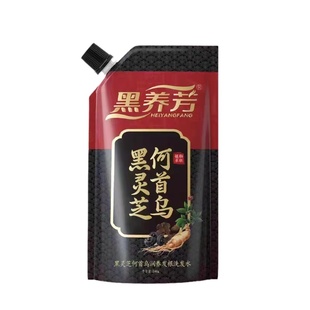 黑养芳黑灵芝何首乌白发变转治纯植物黑发养发洗发水露根官方正品