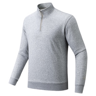 超级安踏半拉链加绒卫衣男款春季加绒保暖长袖套头衫152548718U