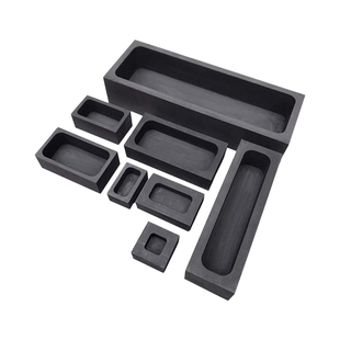 熔炼金银条模具高纯石墨油槽耐高温打金首饰银元宝倒金槽石墨舟