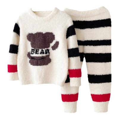 儿童睡衣家居服秋冬半边绒珊瑚绒