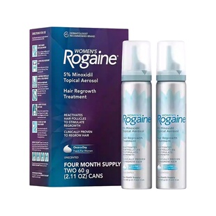 2瓶装 Rogaine培健落健米诺地尔女性增发泡沫生发液防脱60g/瓶