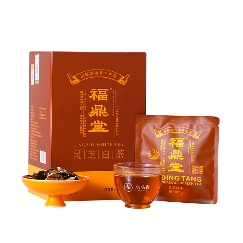 品品香灵芝白茶2019寿眉茶叶30g