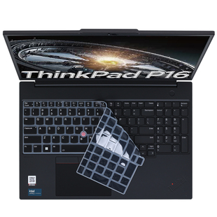 适用联想ThinkPad P16键盘膜E16笔记本键盘保护膜T16电脑防尘罩Gen3全覆盖防水垫透明按键静音套16英寸钢化膜