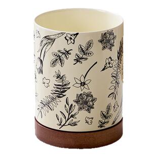 筷子收纳盒筷子筒家用高颜值陶瓷桶沥水新款筷笼厨房台面筷子架Q