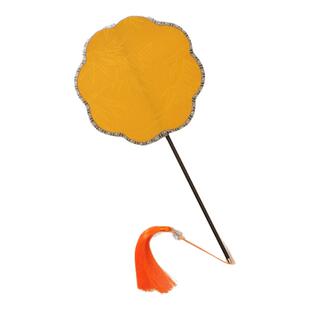 古风梅花竹叶扇刺绣团扇汉服配饰圆扇装饰扇子仿手工绣纨扇道具扇