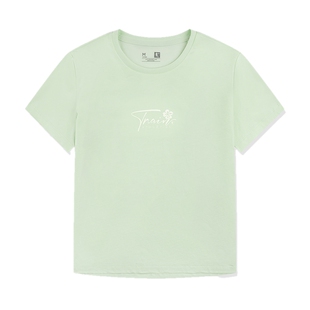 乔丹短袖T恤女士2026夏季新款透气宽松休闲时尚百搭纯棉运动上衣