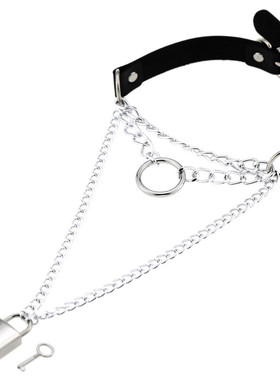 项链pu皮圆环项圈街拍锁女酒吧