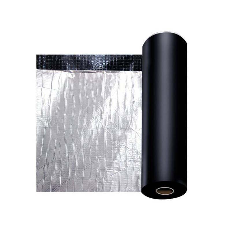 自粘防水卷材屋面防漏油毡贴彩钢瓦隔热胶布sbs沥青屋顶补漏材料