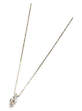 莫桑石单钻马眼项链时尚