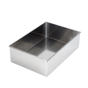 不锈钢方盒长方形盒子方盒子正方形托盘方盆展示托盘金属点心盘子